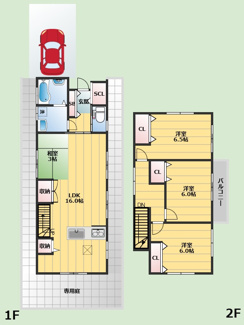 【間取り】 | 池田市旭丘2丁目貸家