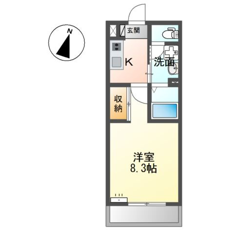 Ｆｌａｔ　ＨⅢの間取り