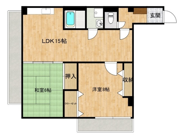 Ｇａｒｄｅｎ　Ｈｉｌｌｓ名切の間取り
