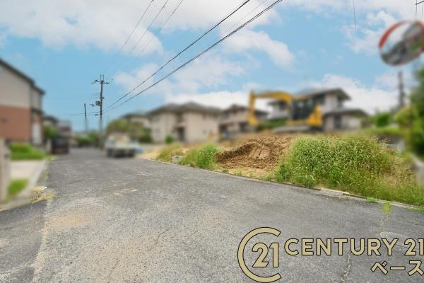 リーブルガーデンみささぎ台 １号棟 ／新築一戸建の前面道路含む現地写真|■現地撮影写真■前面道路も広くお車の運転も安心！