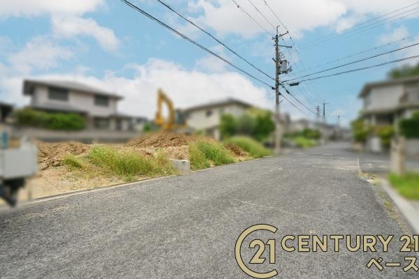 リーブルガーデンみささぎ台 １号棟 ／新築一戸建の前面道路含む現地写真|■現地撮影写真■閑静な住宅地内でのびのび新生活！
