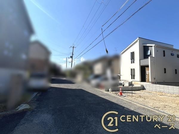 リーブルガーデンみささぎ台 １号棟 ／新築一戸建の前面道路含む現地写真|■現地撮影写真■閑静な住宅地内でのびのび新生活！