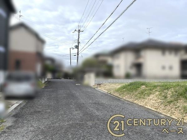 リーブルガーデンみささぎ台 ２号棟 ／新築一戸建の前面道路含む現地写真|■現地撮影写真■閑静な住宅地内でのびのび新生活！