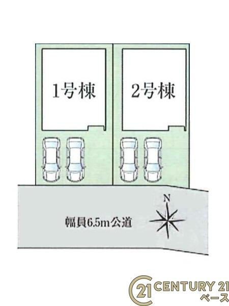 ファーストタウン大安寺 ２号棟 ／新築一戸建の区画図|■こちらの物件は２号棟です！■