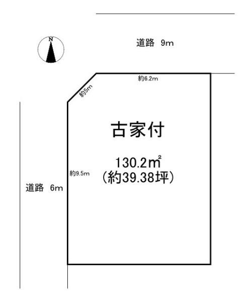 北葛城郡上牧町友が丘１丁目の売地の土地図