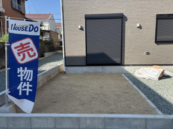 蒲郡市三谷町第13　全2棟・2号棟の庭|ウッドデッキやBBQ。想像が膨らむお庭