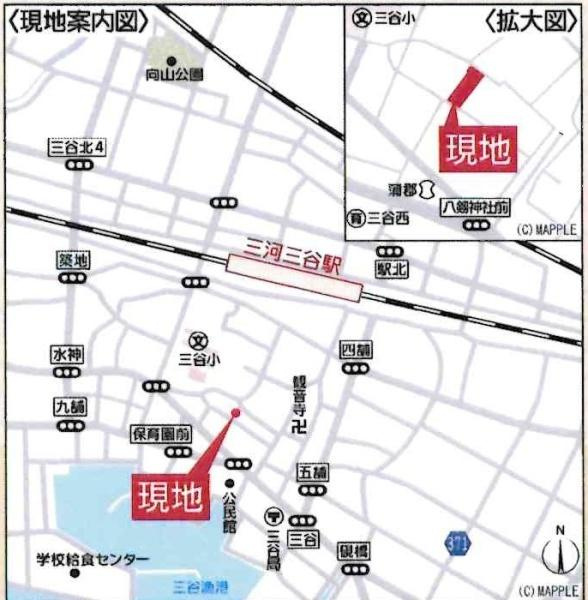 蒲郡市三谷町第13　全2棟・2号棟のその他|交通アクセス図です。