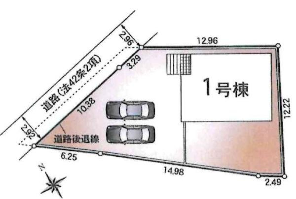 碧南市志貴町第1　全1棟・1号棟の区画図|1号棟です。