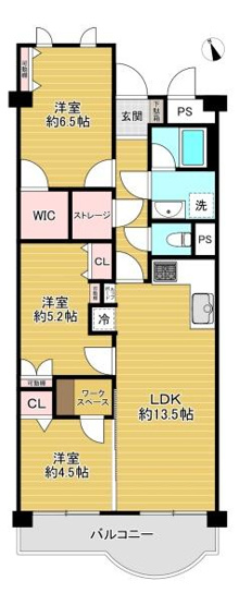 【間取り】 | 淀川パークハウス四号棟