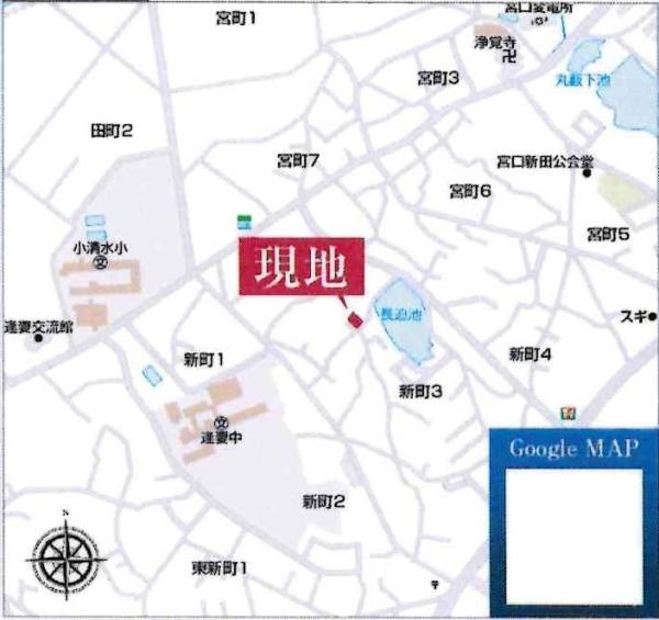 豊田市新町　全2棟・1号棟のその他|交通アクセス図です。