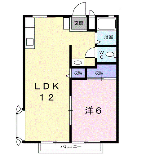サンシャイン山野辺Ｂの間取り