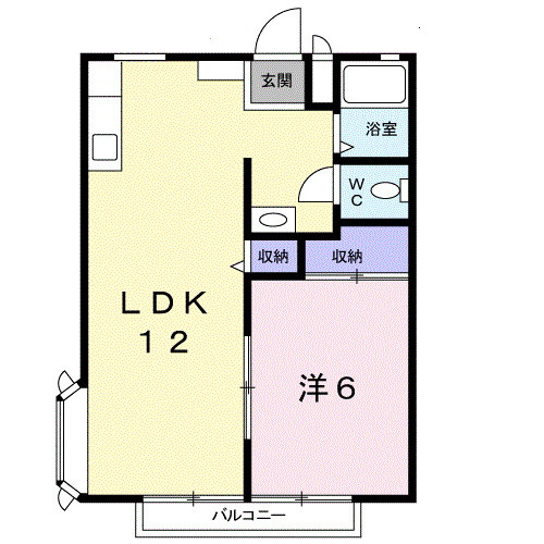 サンシャイン山野辺Ｂの間取り