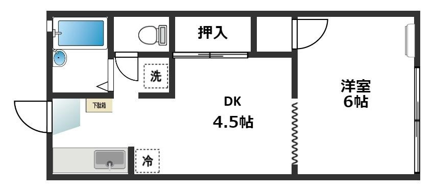 フラットAⅡの間取り