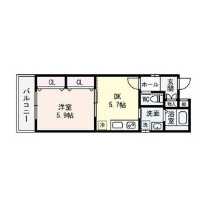 プロパティー高井田の間取り
