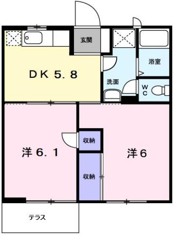 パークサイド１の間取り