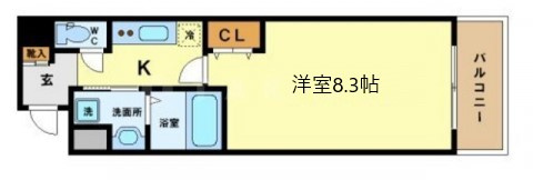 プレジオ中之島の間取り|プレジオ中之島　開放感ある間取り
