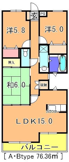 【間取り】 | コルディアーレ西志津