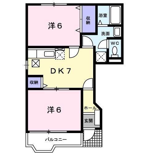 【間取り】 | サニー　コートⅠ