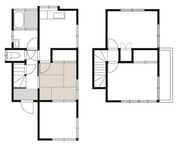 東京都立川市一番町 角区画 中古一戸建ての間取り|現況間取り