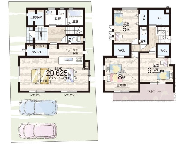 29日(土)30日(日)現地ご見学可能！　枚方市楠葉丘　限定1邸の間取り