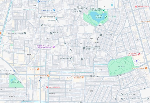 5日(土)6日(日)現地ご見学可能！　枚方市楠葉丘　限定1邸の地図
