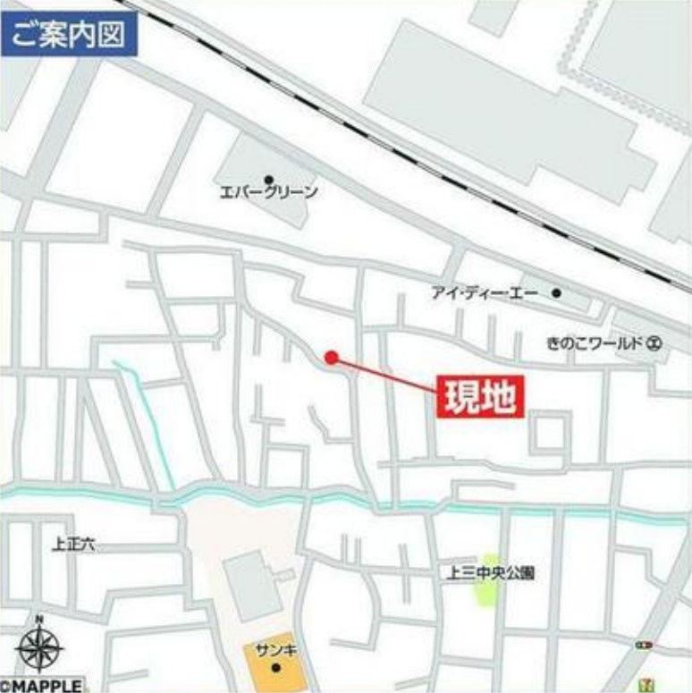 【新築】高崎市倉賀野町　限定１棟　ハートフルタウン　新築建売の地図