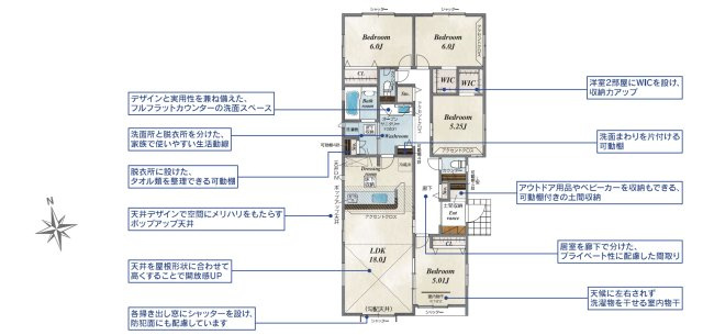 【区画図】 | 加須市大門町2期　新築戸建　全1棟　1号棟