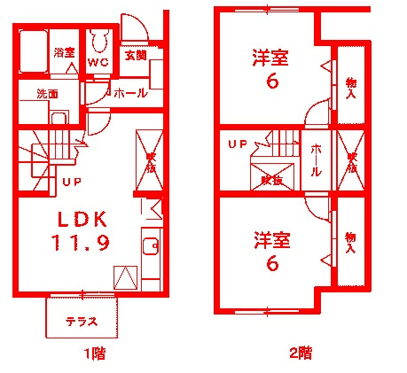 横浜市泉区和泉が丘３丁目のアパートの間取り
