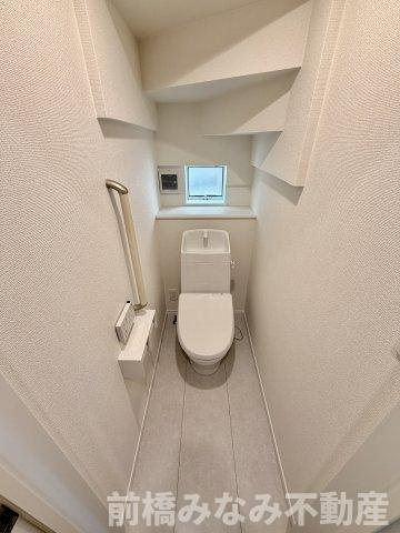 【新築】高崎市並榎町　限定１棟　ハートフルタウン　新築建売のトイレ|コンパクトで使いやすいトイレです