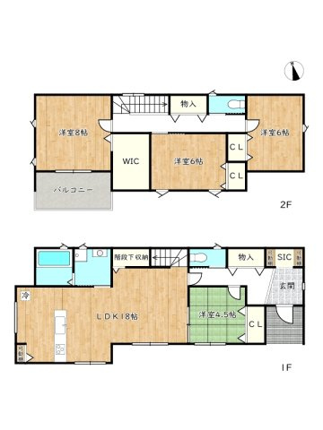 【間取り】 | タマタウン飾磨中島／全5区画