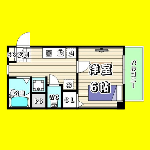 アーバンポイント川名本町　SOHO/事務所利用可　民泊不可　名古屋市賃貸　仲介手数料無料の間取り