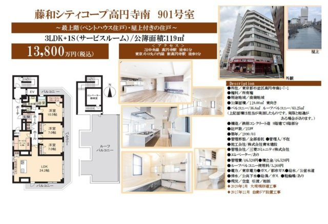 【その他】 | 藤和シティコープ高円寺南　仲介手数料無料＋70万円現金プレゼント中