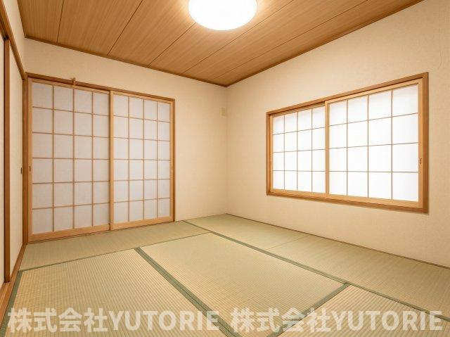 厚木市船子　角区画並列2台Ｐ4LDKの和室|居住中家具消去しています