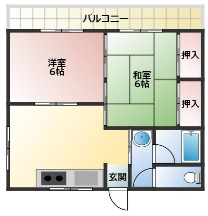 【間取り】 | 南中井マンション