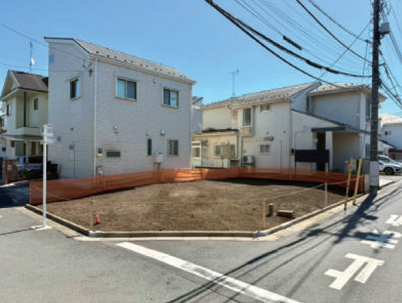 中野区上鷺宮5丁目　北西角地×建築条件なし　限定1区画
