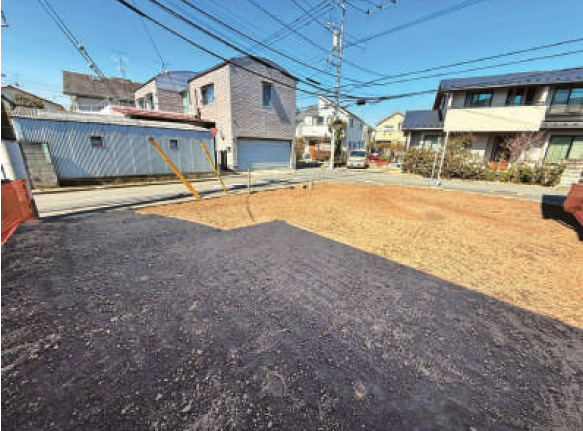 中野区上鷺宮5丁目　北西角地×建築条件なし　限定1区画の外観