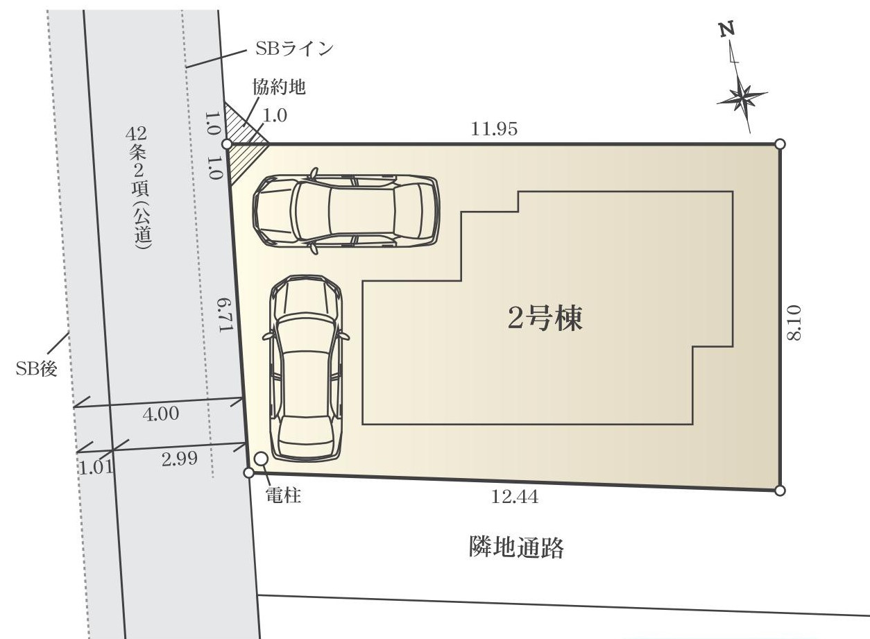 緑豊かな住環境　陽当たり良好の区画図|区画図