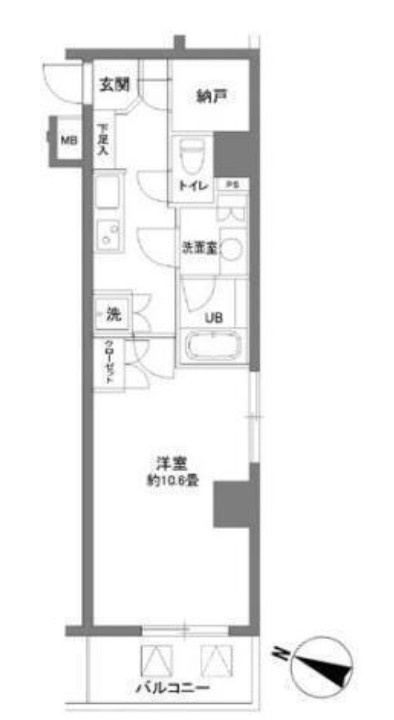カスタリア大塚Ⅱの間取り