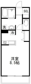 【間取り】 | ＬＡ　ＳＵＡＣＡＳＡ　Ｄ | 間取りです。