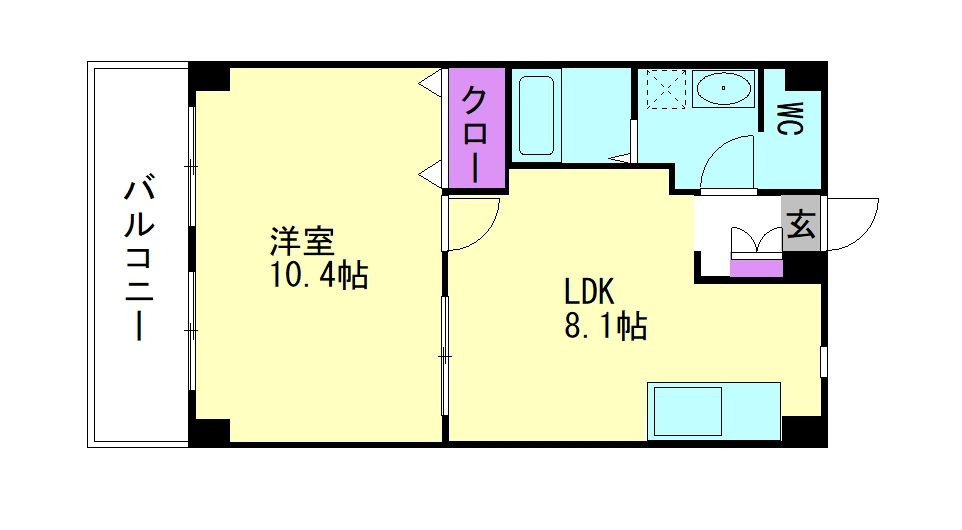 ライフステージ二日市弐番館の間取り