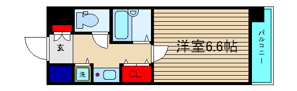 エスティライフ難波西の間取り|現状有姿