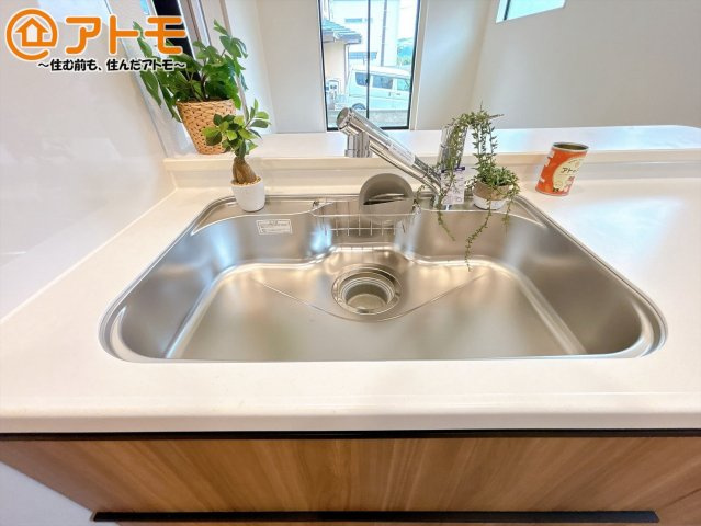 【設備】 | 沼津市小林台　新築一戸建て　全1棟 | 広いシンクは使い勝手良好です♪