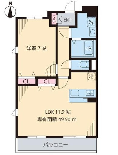 シティコート千川の間取り