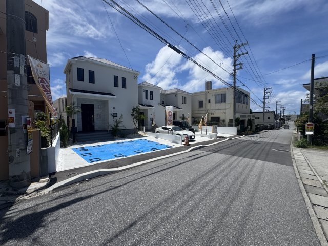 読谷村大木（全3棟）A・C号棟の前面道路含む現地写真|※北西側公道5.9m♪