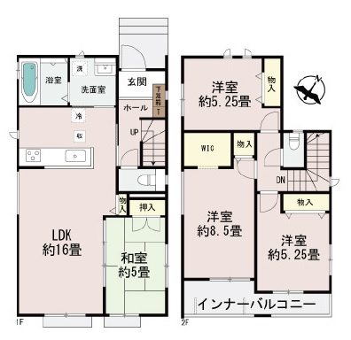 読谷村大木（全3棟）A・C号棟の間取り|A号棟　3790万円