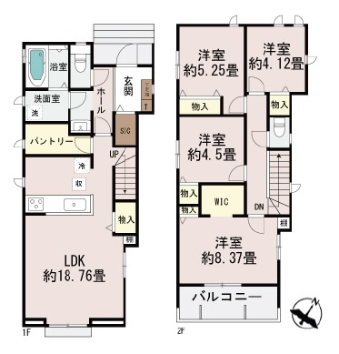 読谷村大木（全3棟）A・C号棟の間取り|C号棟　3990万円
