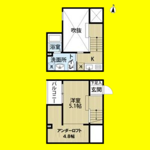 タウリス　名古屋市賃貸　仲介手数料無料の間取り