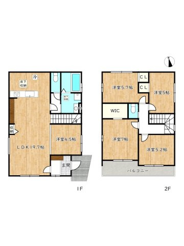 【間取り】 | 姫路市広畑区才2期／全2棟