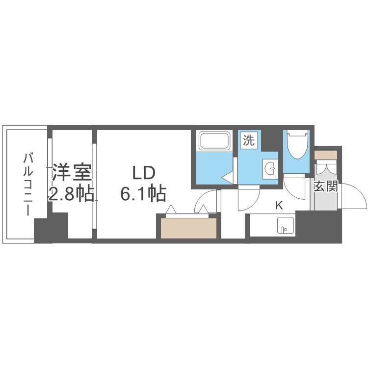 リアライズ鶴橋東Ⅱの間取り