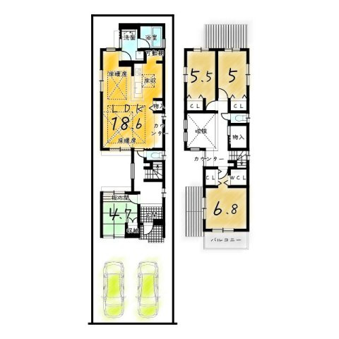 一乗寺中ノ田町の間取り
